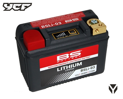 BATTERIE LITHIUM BSLi-03 - 250/450cc - 12V 36Wh 210A 134x65x92mm